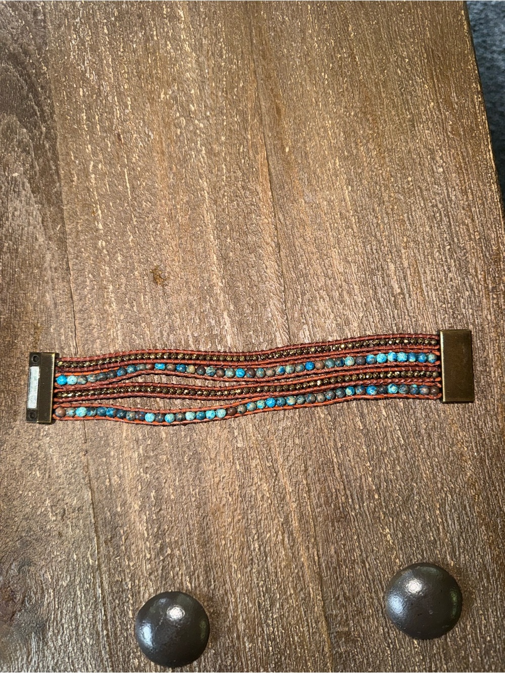 Beaded Multi-Row Turquoise Bracelet - Women Accessories